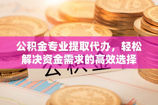 生活公积金专业提取代办，轻松解决资金需求的高效选择