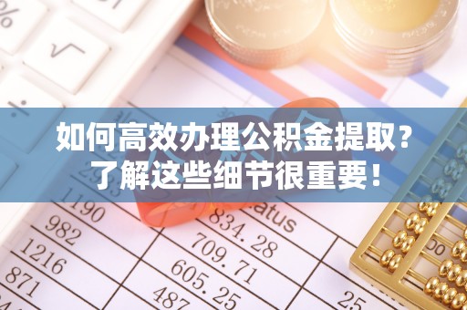 生活如何高效办理公积金提取？了解这些细节很重要！