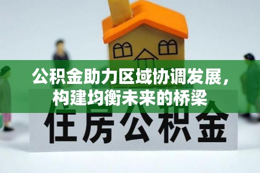 生活公积金助力区域协调发展，构建均衡未来的桥梁